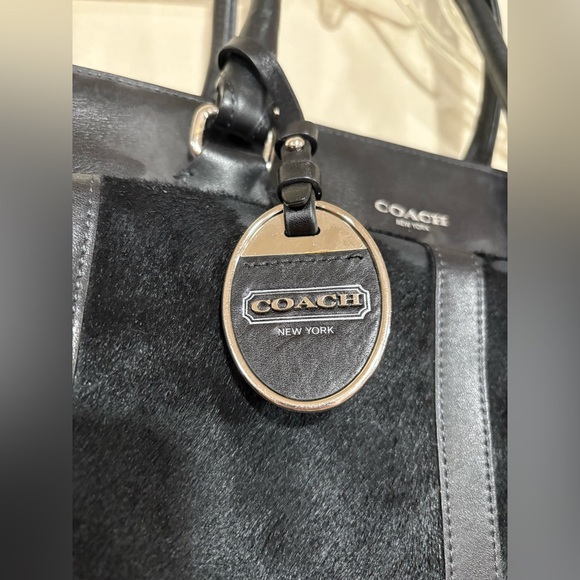 Coach 2012 Limited Edition Black Legacy Madison Candace Calf Hair Leather Bag - Picture 3 of 16